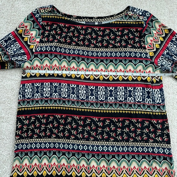 Rafaella Three Quarter Sleeve Top - Medium - Picture 7 of 8